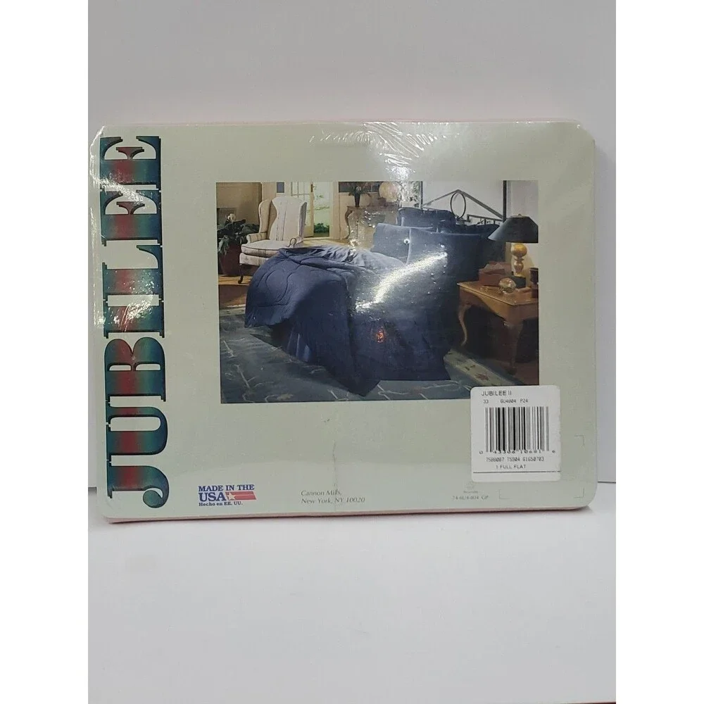 Jubilee Full‎ Flat Sheet - NOS/Percale 180 By Cannon/Made In USA/Bedding/Pink